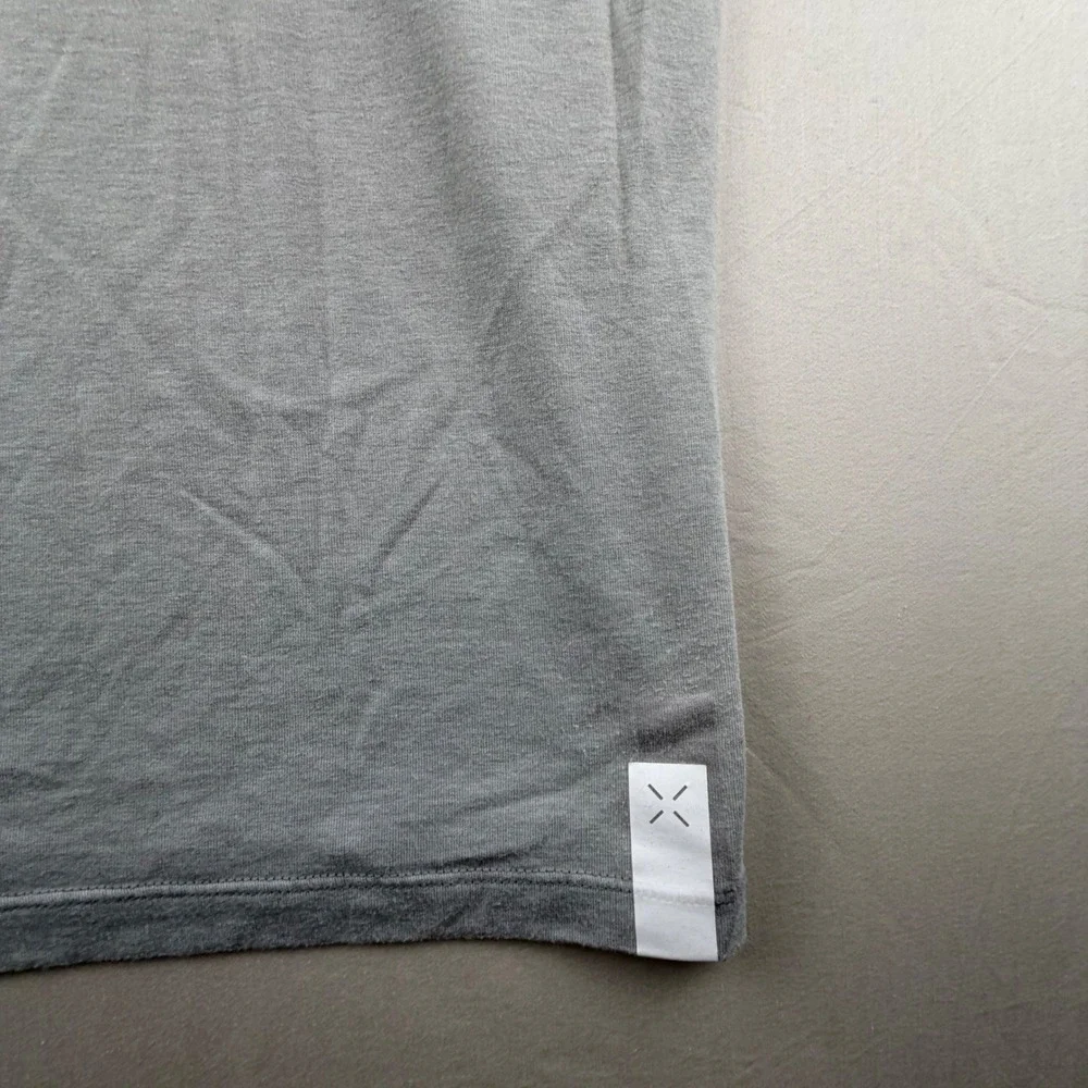 Ten Thousand Durable Shirt Training Tee Mens Large Gray Solid Flatlock Seams 272